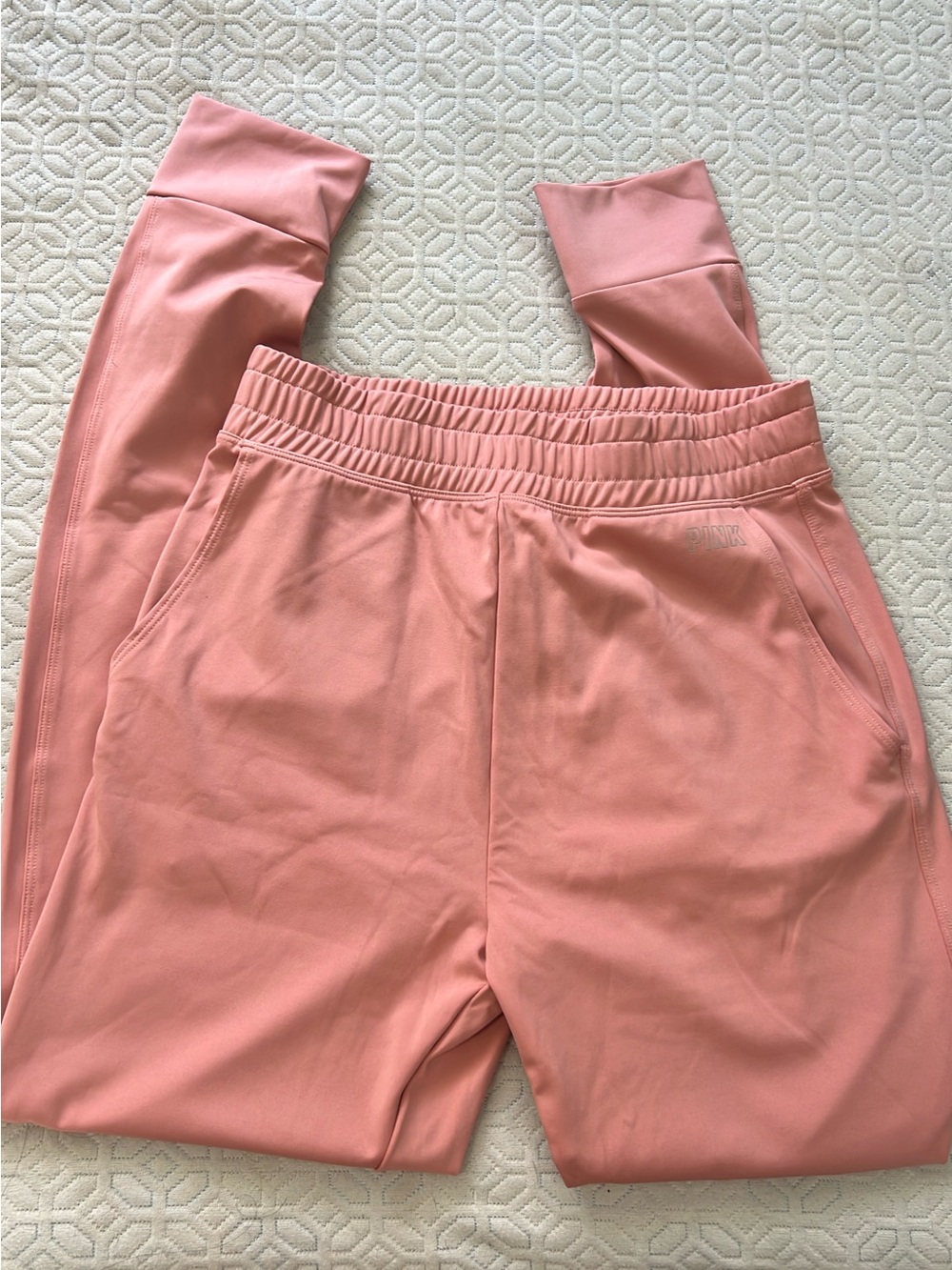 Women's High-Waist Pink Jogger Pants